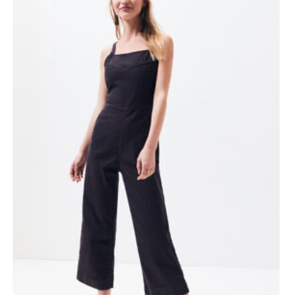 NWT PacSun Spaghetti Strap Jumpsuit, Black denim, size small